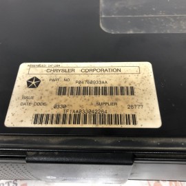 CHRYSLER STRATUS CD CHANGER 
